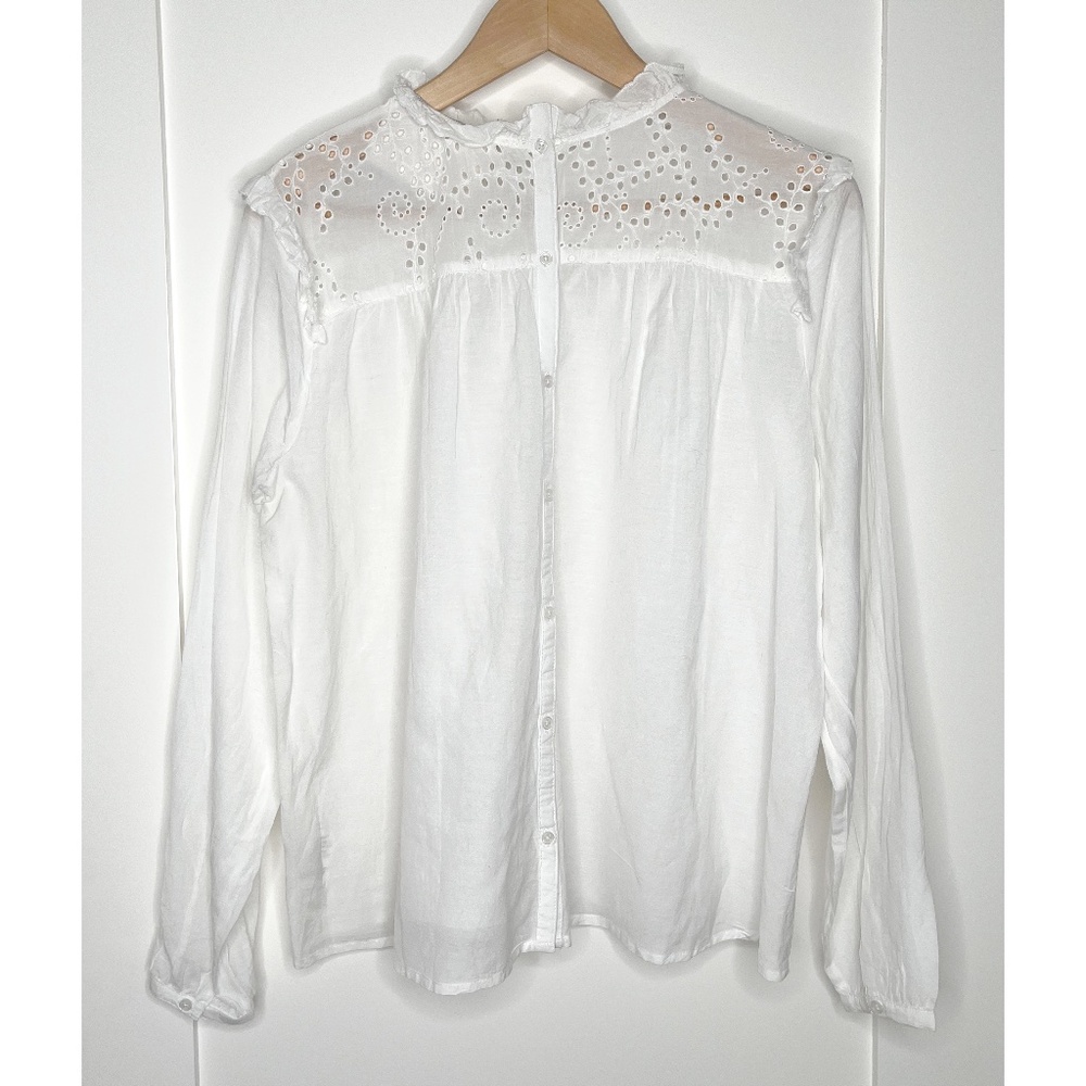 California Moonrise Lacy White Lightweight Blouse